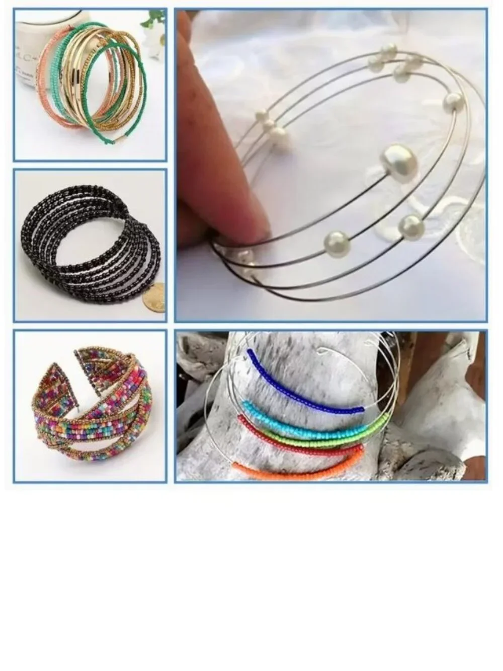 Carbon Steel Memory Wire, About 50 Coils Each  Rose Gold